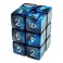 Dice D6 16mm Color BLUE/BLACK Marble (12pc pack)