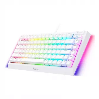 Gejmerske tastature - BlackWidow V4 75% - Hot-swappable Mechanical Gaming Keyboard - White - US Layout