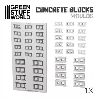 Warhammer pribor i oprema - Silicone molds - Concrete Bricks