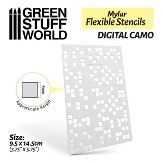 Warhammer pribor i oprema - Flexible Stencils DIGITAL CAMO