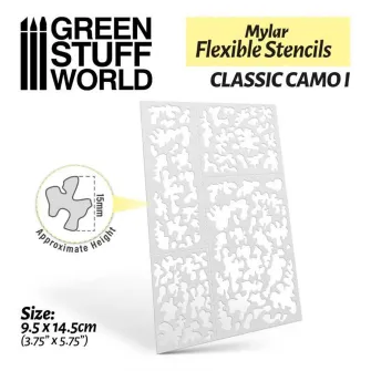 Warhammer pribor i oprema - Flexible stencils - Classic Camo 1