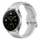 Watch 2 Silver Case with Gray TPU Strap