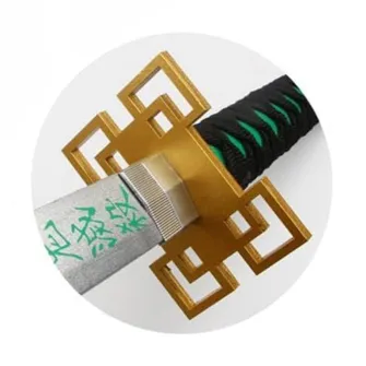Merchandise razno - Demon Slayer - Wood Sword Replica - Standard Nichirin Katana Green (Muichiro Tokito)