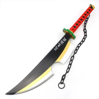 Merchandise razno - Demon Slayer - Wood Sword Replica - Nichirin Cleaver Black (Tengen Uzui)