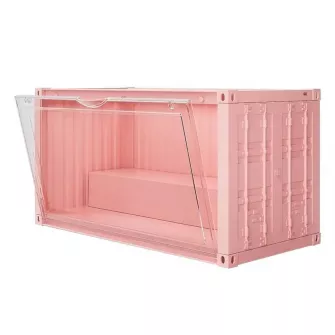 Kutije za figure - Container Display Box With Light (Pink)