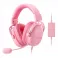Aurora Wired Headset Pink