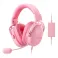 Aurora Wired Headset Pink
