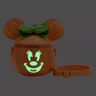Ženske torbe - Disney Glow Face Pumpkin Minnie Figural Crossbody Bag