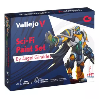 Warhammer boje - Sci-Fi Paint Set by Angel Giraldez (12 colors + figure)