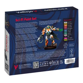 Warhammer boje - Sci-Fi Paint Set by Angel Giraldez (12 colors + figure)