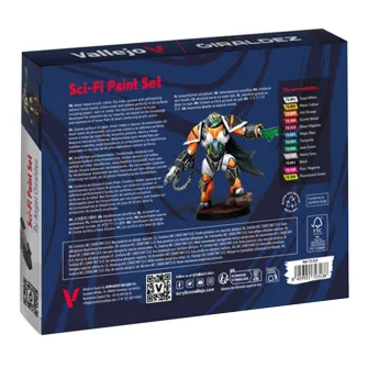 Warhammer boje - Sci-Fi Paint Set by Angel Giraldez (12 colors + figure)