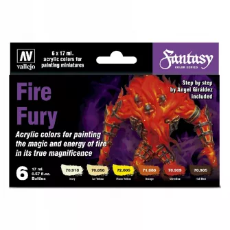 Warhammer boje - Model Color Paint Set: Fire Fury by Angel Giraldez