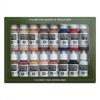 Warhammer boje - Model Color Set: Face & Skin Tones (16)