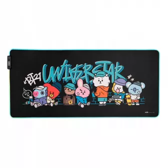 Podloge za miševe - Podloga za miš BT21 XXL Led