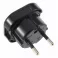 Adapter Euro utikač - UK utičnica crni