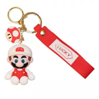 Privesci - Super Mario - Sitting Mario (White) Keychain