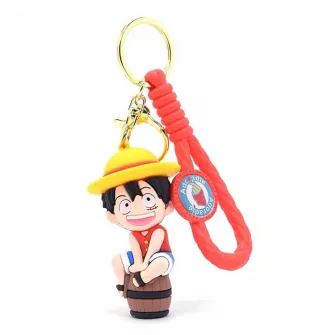 Privesci - One Piece - Monkey D. Luffy On Barrel Keychain V1