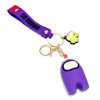 Privesci - Among Us - Crewmate Purple Keychain