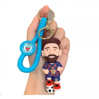 Privesci - Footbal - Leo Messi Barca Blue Keychain V1