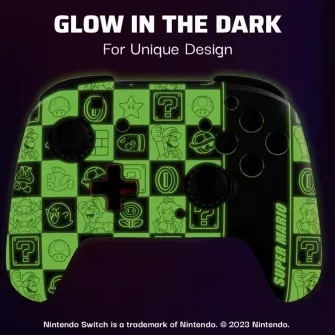 Gejmpedi - Nintendo Switch Wireless Controller Rematch - Super Icons Glow In The Dark