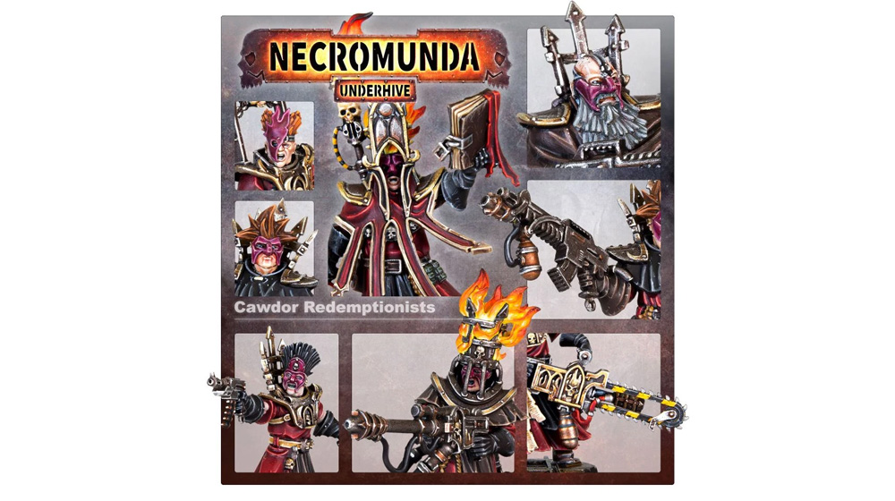 Necromunda Cawdor Redemptionists – Diacono E Fratelli Con Flamer – Games Workshop - Foto 5
